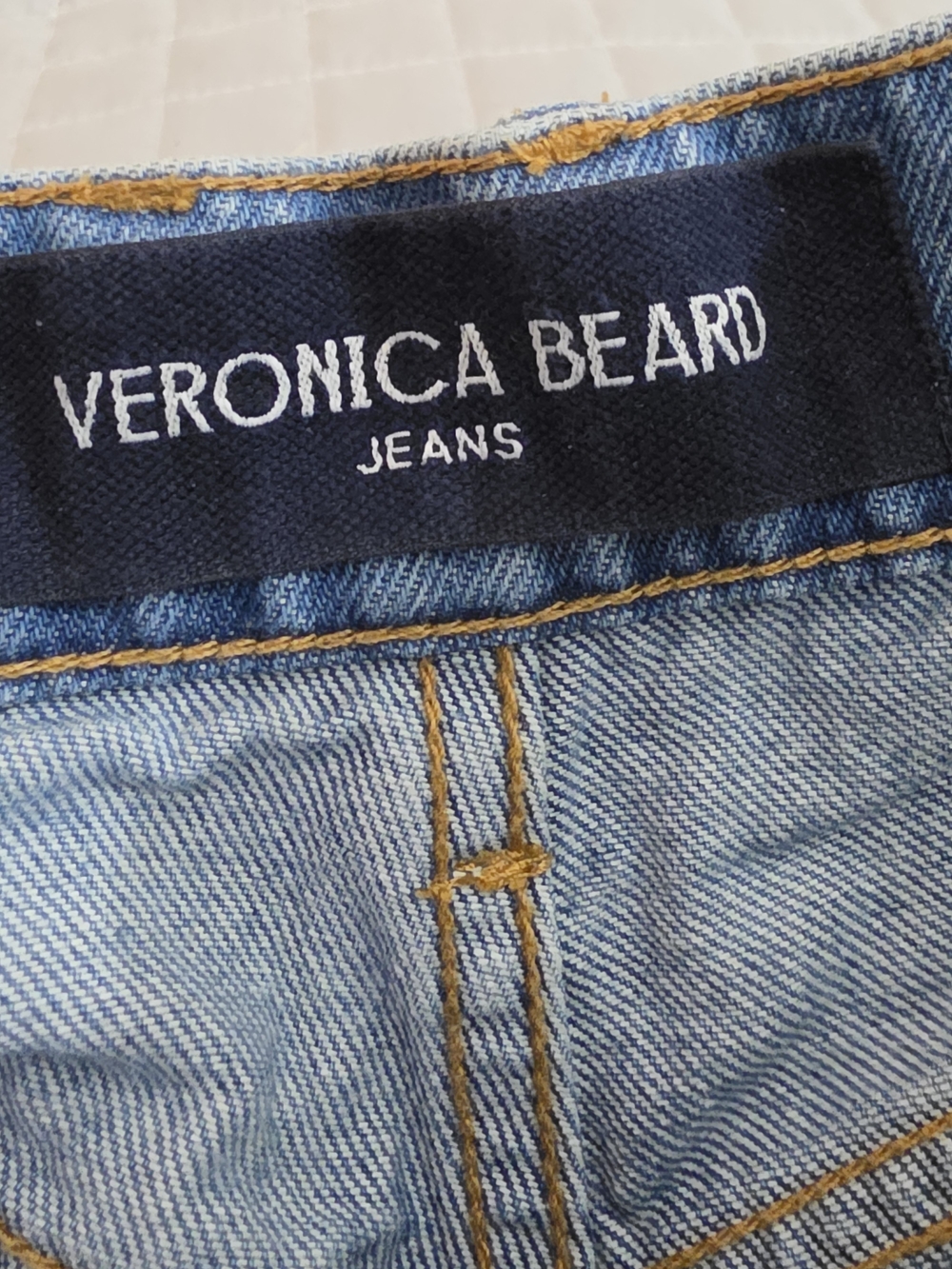Veronica Beard Taylor Scallop Side High Rise Cropped Wide Leg Jean Nova Women 28 - Picture 9 of 11